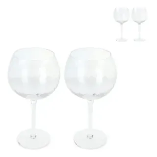Byon Opacity set of 2 wineglasses with stylish glass pattern 470ml - LT53024 (gadzety reklamowe)